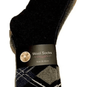 Pack De 3 Pares De Calcetines Hombre Angora Lana De Oveja