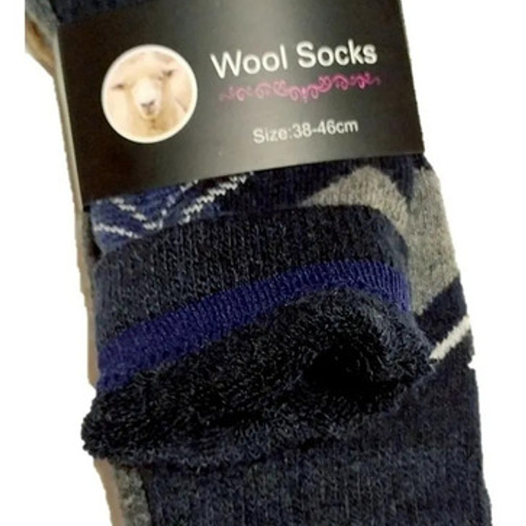 Pack De 3 Pares De Calcetines Hombre Angora Lana De Oveja 2