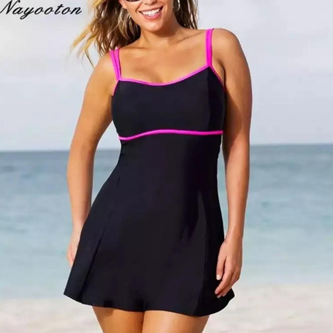 Traje De Baño / Tankini 2 Piezas Polera Larga 1
