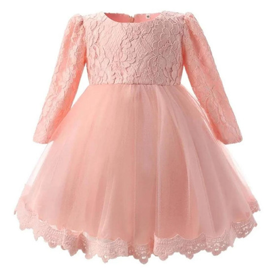 Vestido Bautizo Manga Larga / Fiesta  1