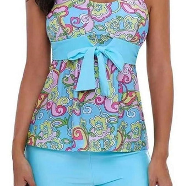 Tankini 2 Piezas Celeste 1