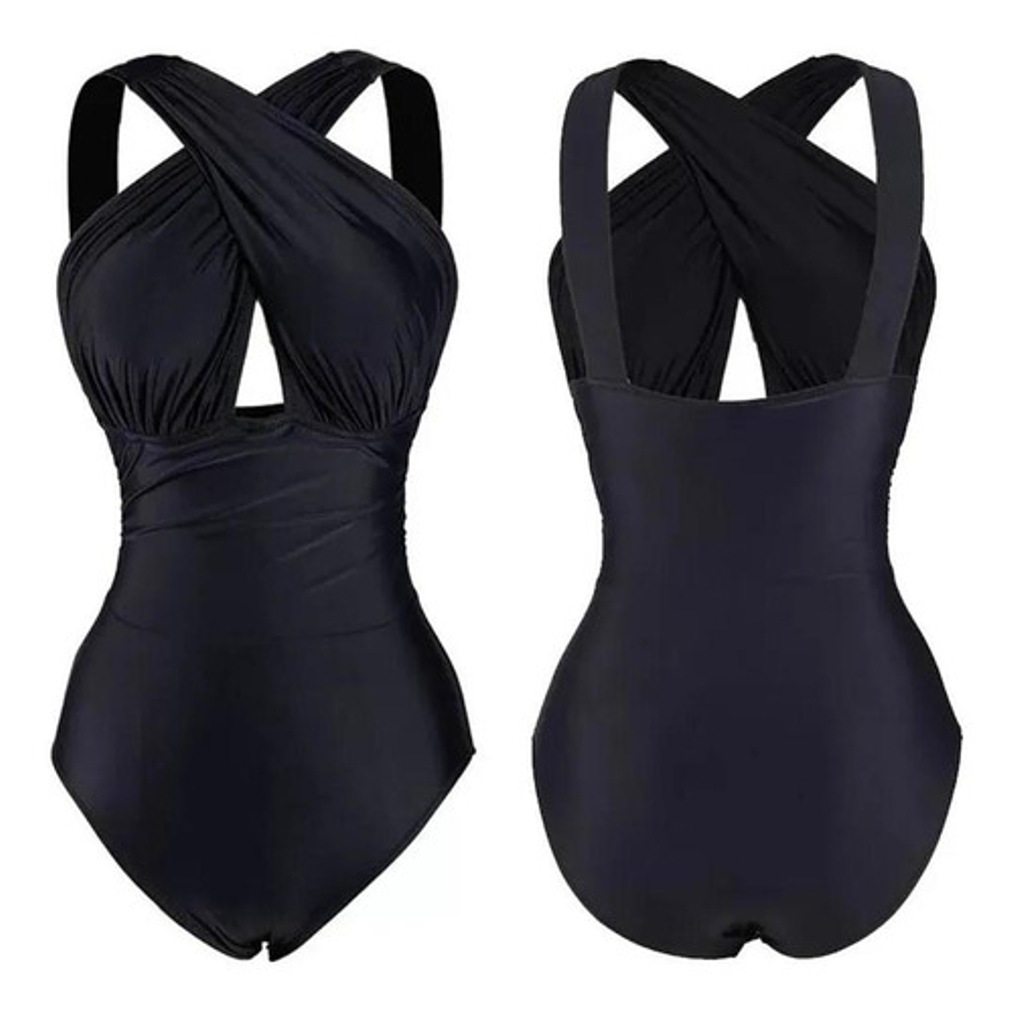 Traje De Baño Entero Cruzado / Traje De Baño Una Pieza 3