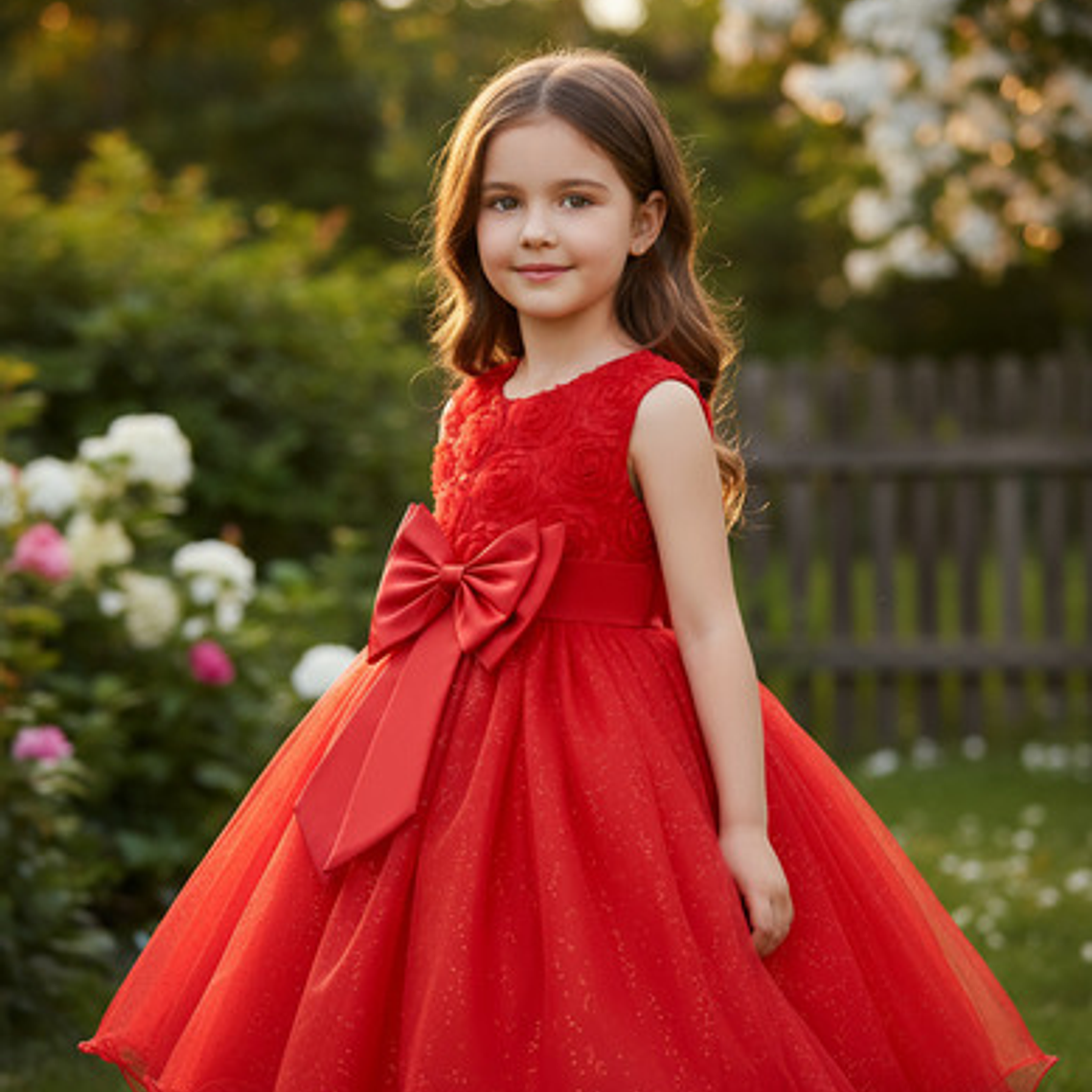 Vestido De Fiesta Niña Y Bautizo De Bebé 3 Meses A 14 Años 1