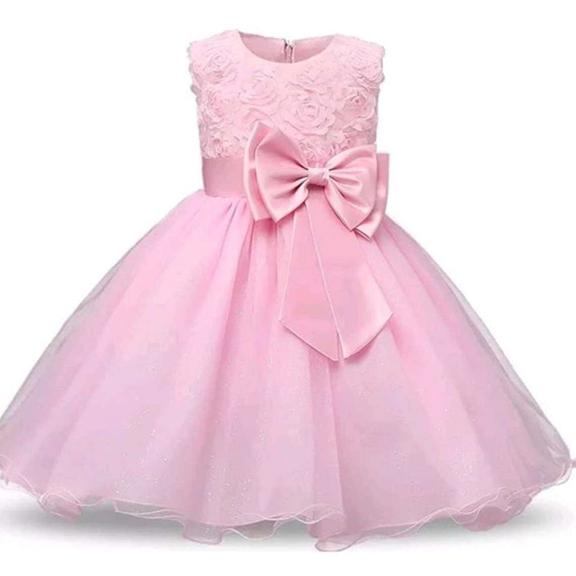 Vestido De Fiesta Niña Y Bautizo De Bebé 3 Meses A 14 Años 4