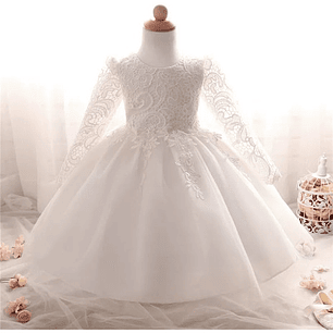 Vestido Bautizo Bebé De 12 A 18 Meses