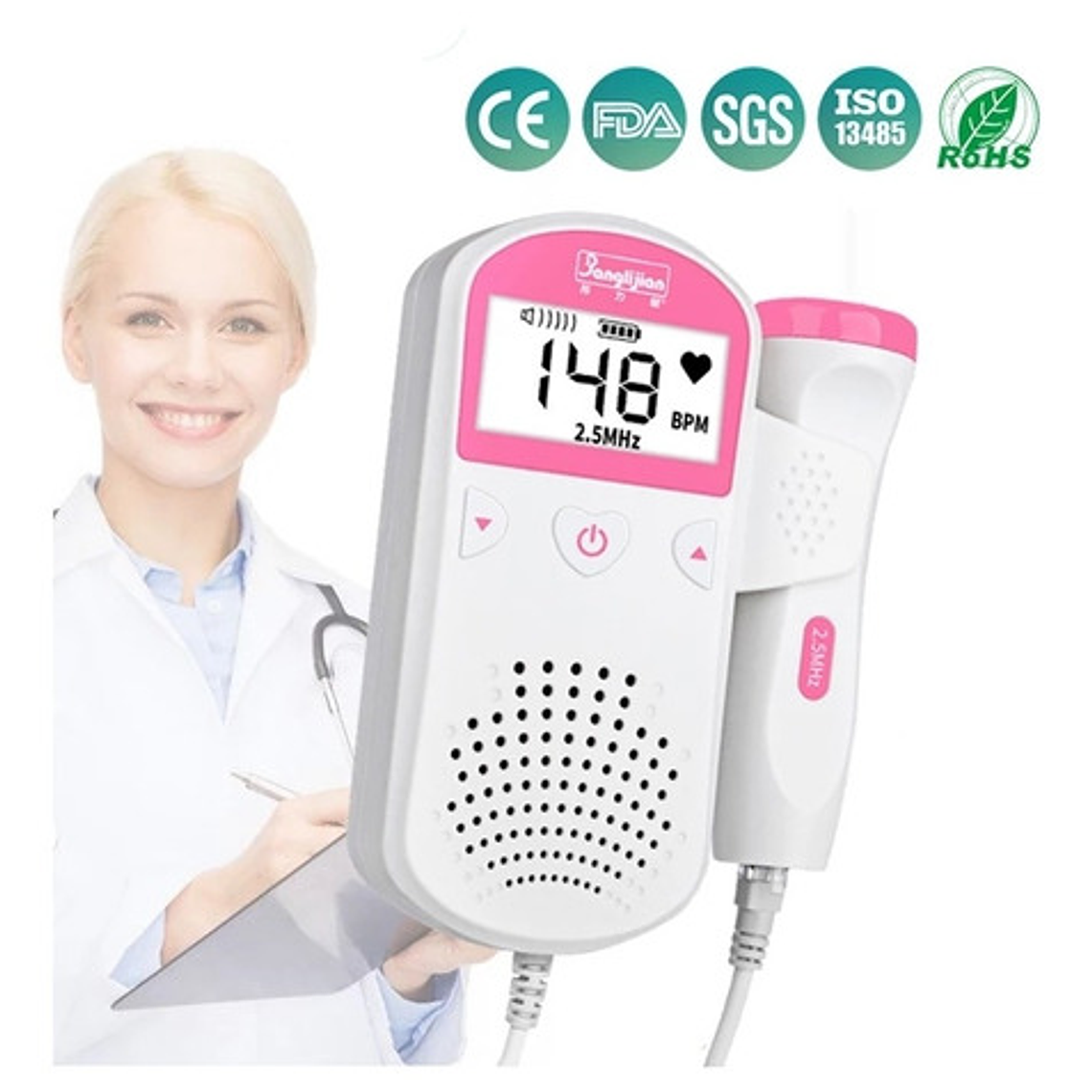 Monitor Doppler Fetal Bebe 3