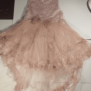 Vestido Niña Fiesta Bautizo Presentación Talla 2 A Talla 8