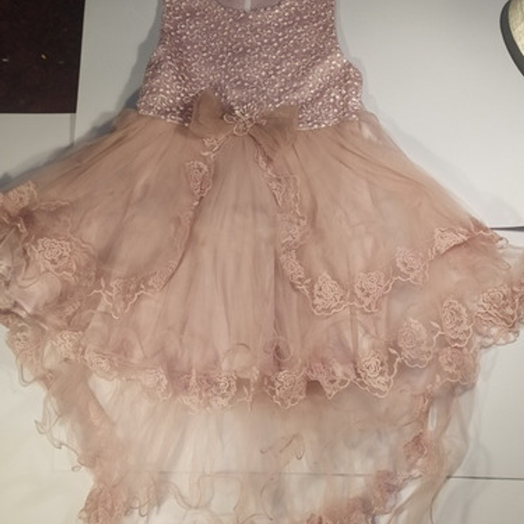 Vestido Niña Fiesta Bautizo Presentación Talla 2 A Talla 8 1