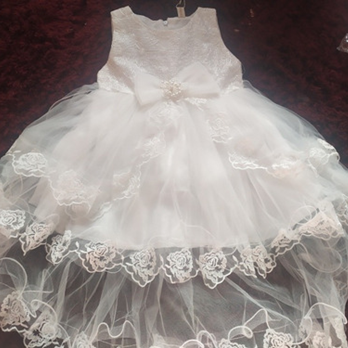 Vestido Niña Fiesta Bautizo Presentación Talla 2 A Talla 8 3