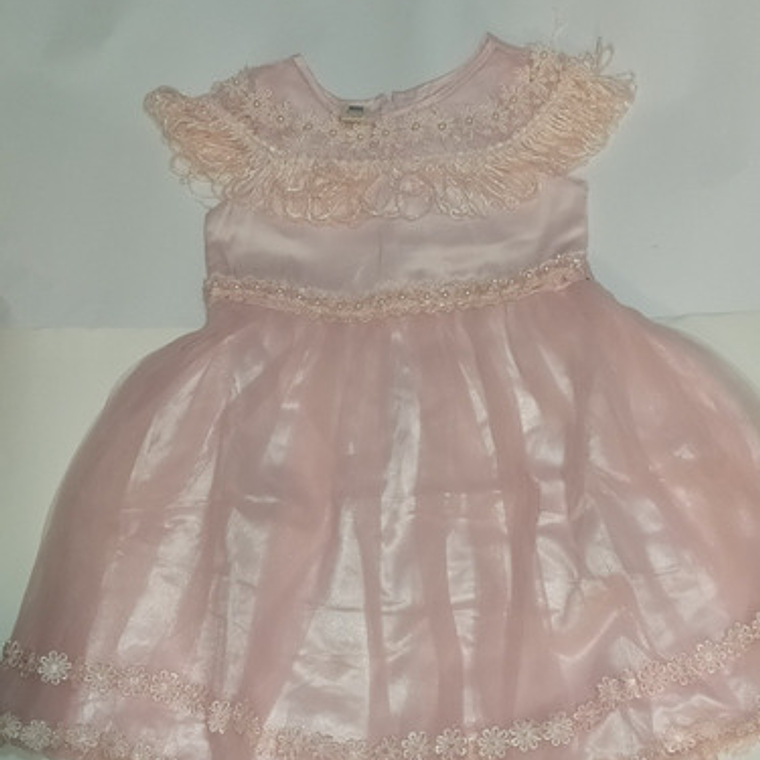 Vestido Niña Fiesta, Bautizo Talla 2 A Talla 4 3