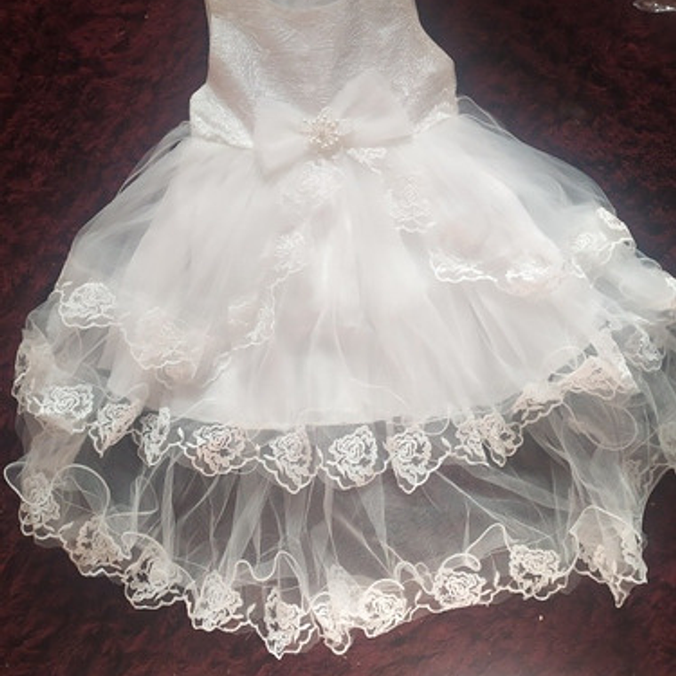 Vestido Niña Fiesta Bautizo Presentación Talla 2 A Talla 8 1