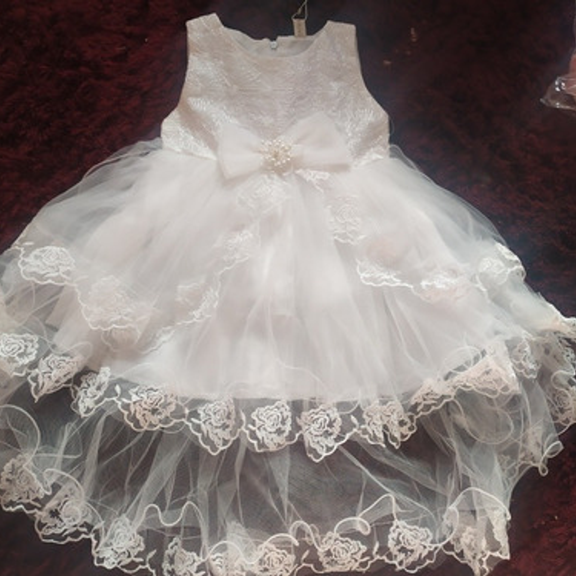 Vestido Niña Fiesta Bautizo Presentación Talla 2 A Talla 8 2