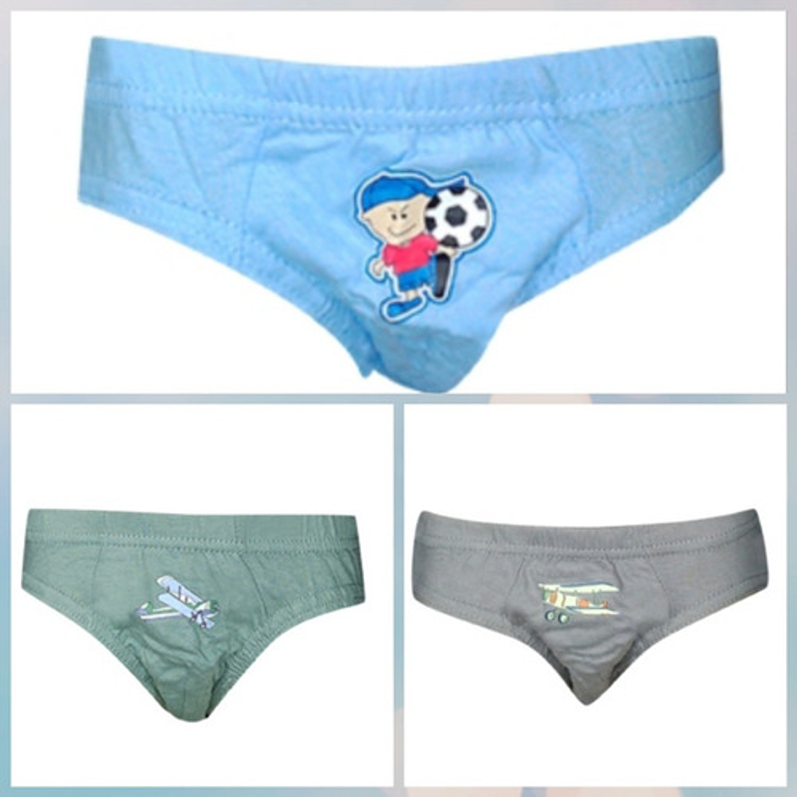 Pack 12 Calzoncillos 100% Algodón De Niño Talla 2 Años 2