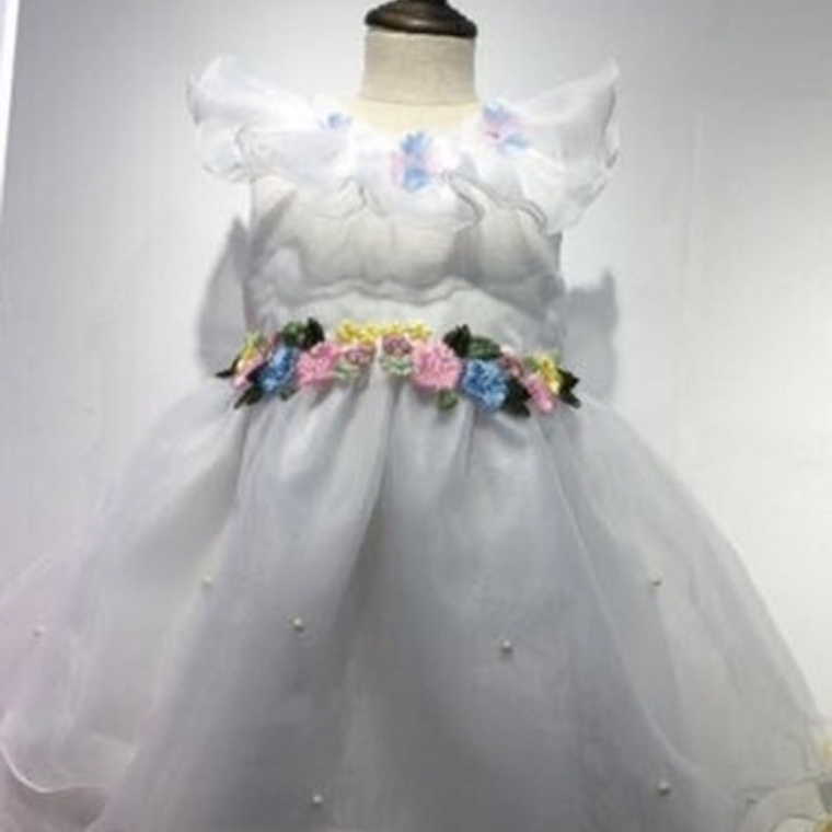 Vestido Unicornio De Talla 1 Año A 4 Años. 2