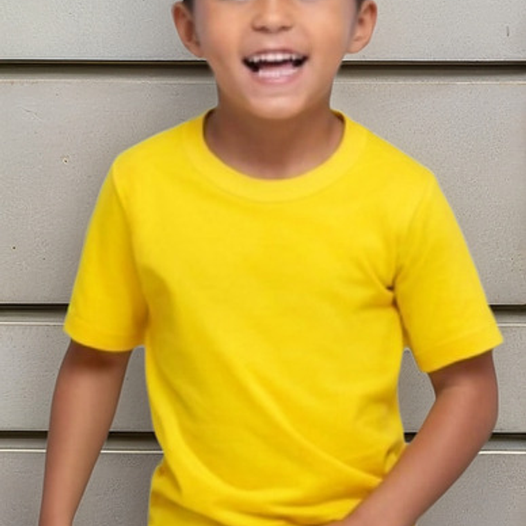 6 Camisetas De Algodón Manga Corta Colores De Niñ@s + Envio 1