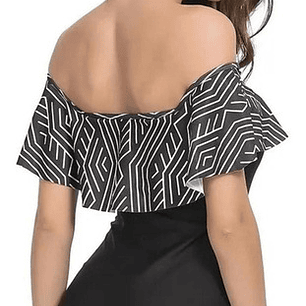 Traje De Baño Entero Sin Hombros, Étnico