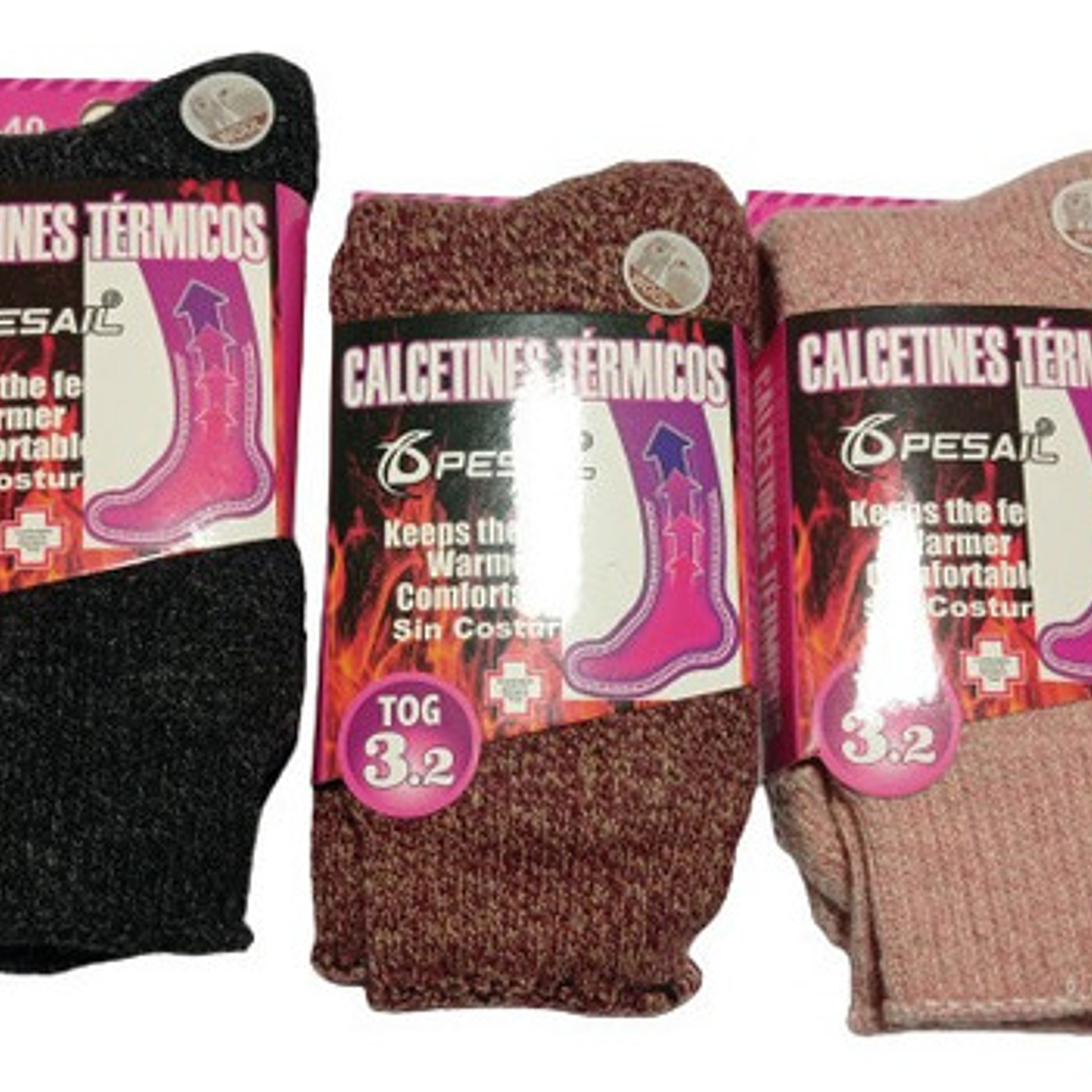 Calcetines Térmicos Sin Costura X 6 1
