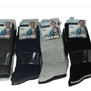 12 Pares Calceta Thermo Especial Invierno Hombres