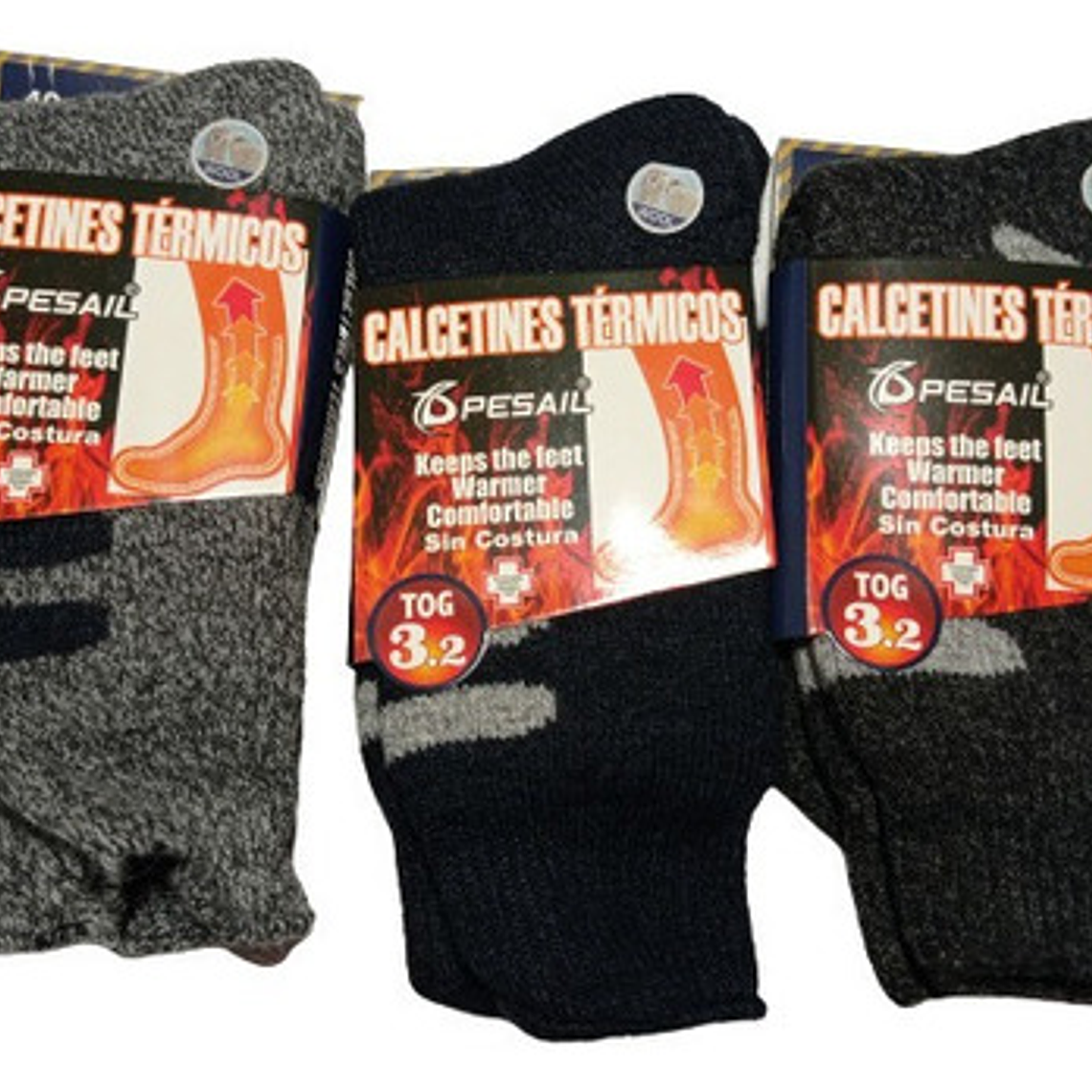 Calcetines Térmicos Sin Costura X 6 1