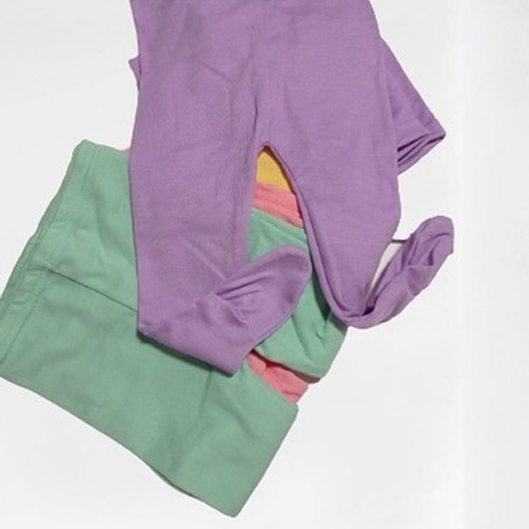 6 Camisetas De Algodón De Bebé+6 Panty De Bebe 100% Nacional 16