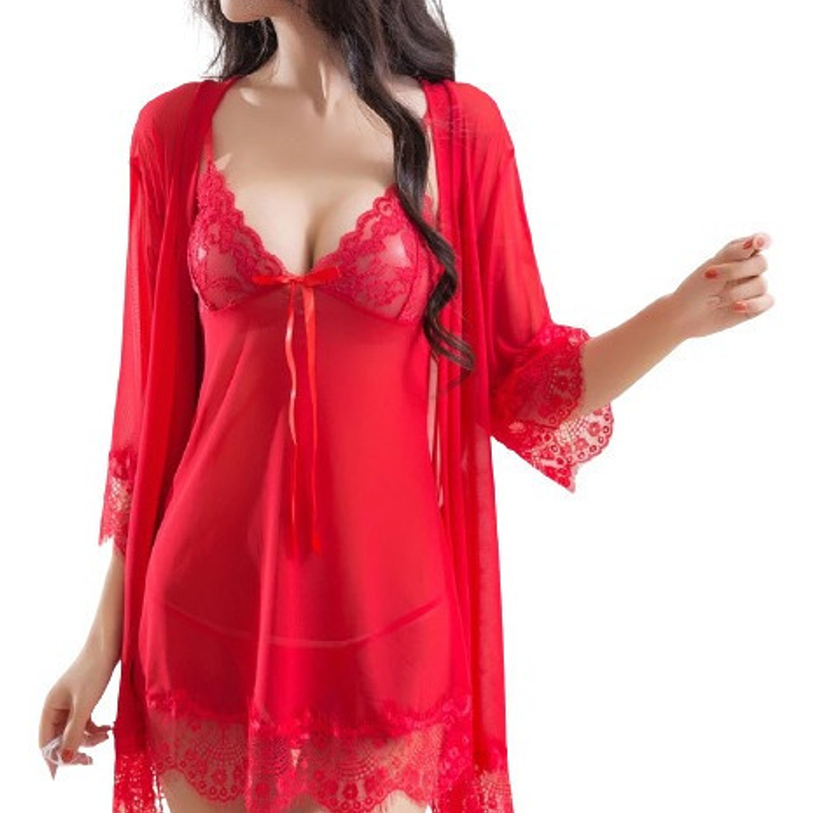 Babydolls Erotico + Bata Delicada + Colaless 1