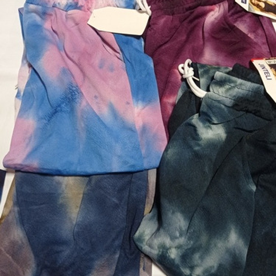 3 Pantalones Joggers Verano Buzo Mujer Tie Dye 3