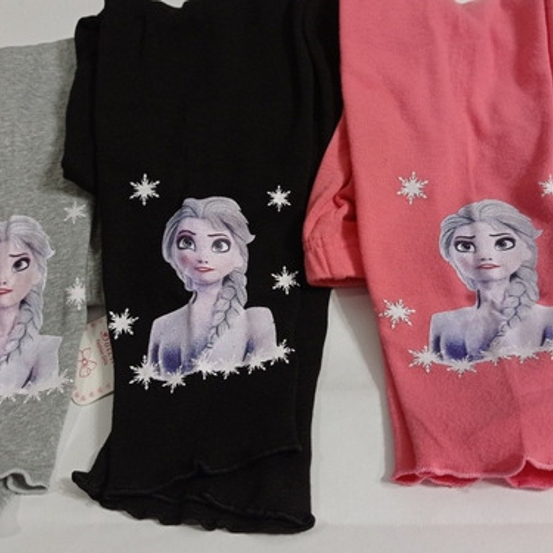 Pack 3 Calzas De Niña Algodón Primavera Verano Elsa Frozen 2