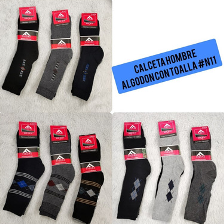 12 Pares Calcetines Gruesos De Hombre 2