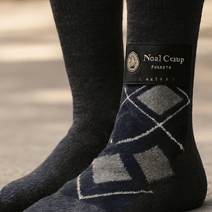 12 Pares Calceta Lana Angora De Oveja De Hombre