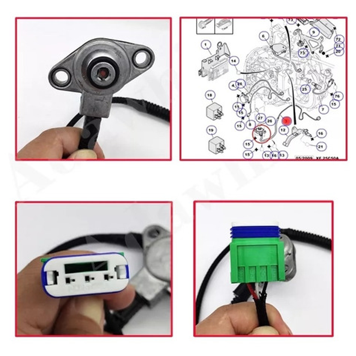 Sensor Presión Transmisión Para Peugeot 3