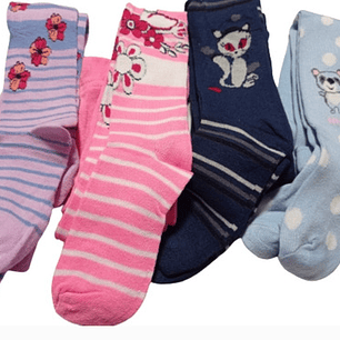 6 Panty Algodón Interior De Polar De Niña