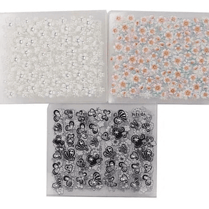 80hojas Stickers De Uñas 3d