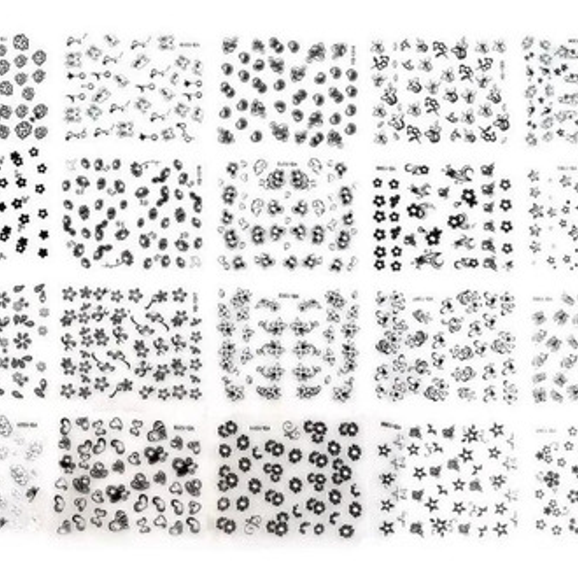 80hojas Stickers De Uñas 3d 2