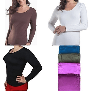 6 Camisetas Bambu Mujer Extra Suavecitas