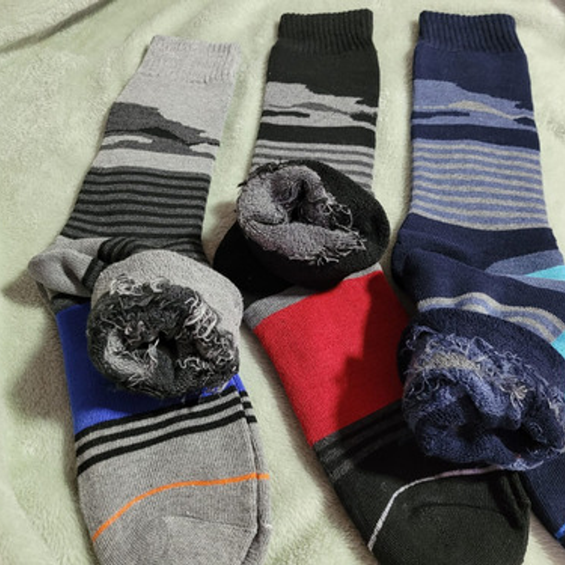 12 Calcetines Gruesos Invierno Hombre 9