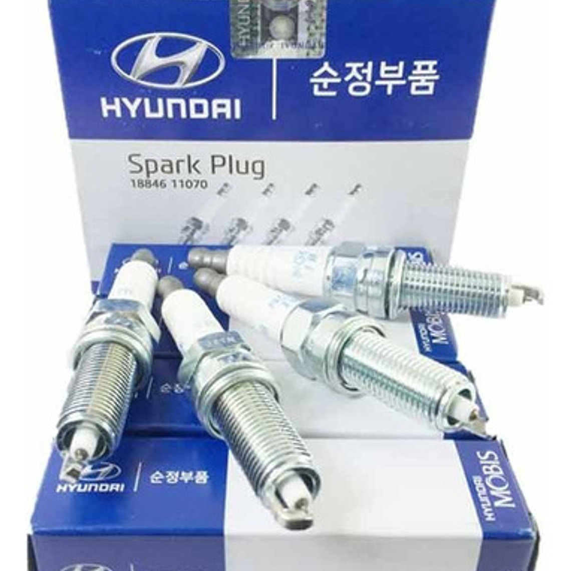 Pack 4 Bujias Hyundai Y Kia Originales Silzkr6b-10e Iridium  1