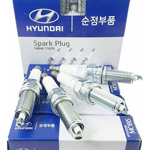 Pack 4 Bujias Hyundai Y Kia Originales Silzkr6b-10e Iridium 