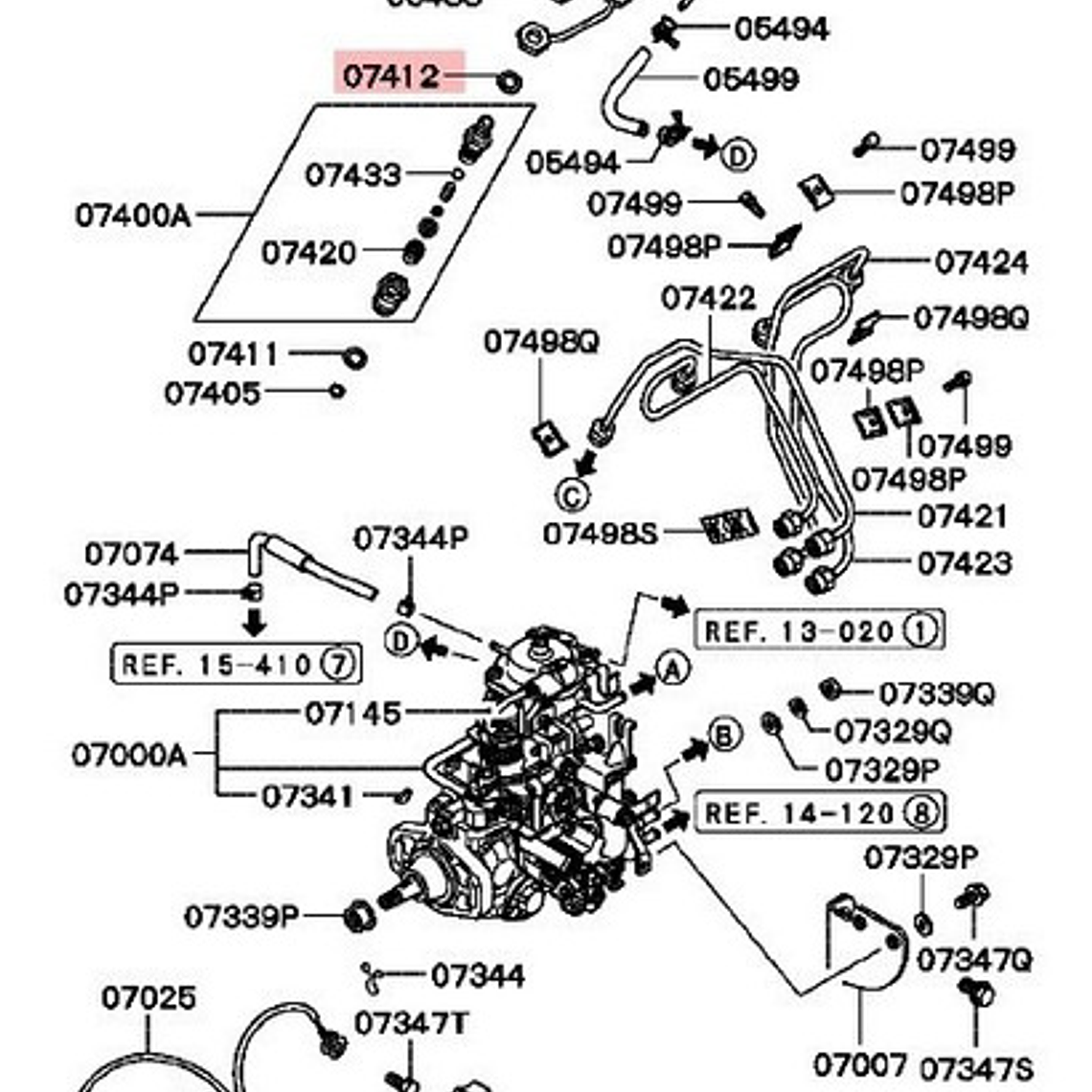 Golilla Inyector Para Nissan Terrano Td27 3