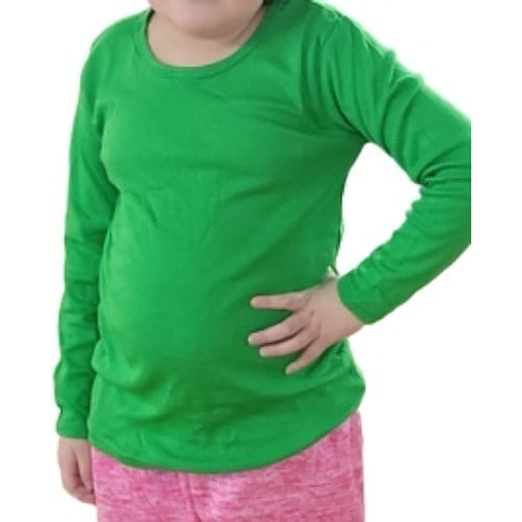 Camiseta Algodon Niños Nacional Color Verde 3