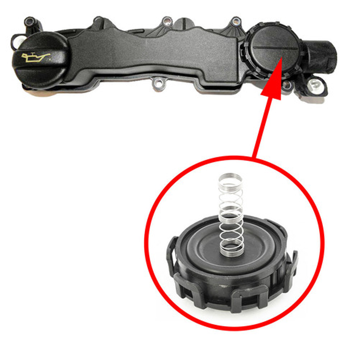 Válvula Pcv Para Citroen Berlingo C2 C3 C4 C5 Jumpy 1.6 Hdi 2