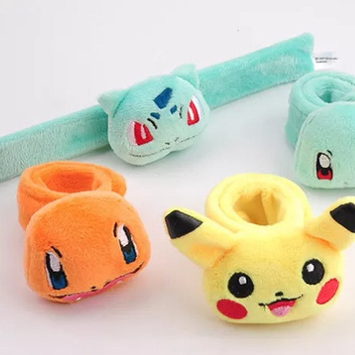 Pack Pulseras Pokémon Pikachu,bulbasaur, Squirtle,charmander 1