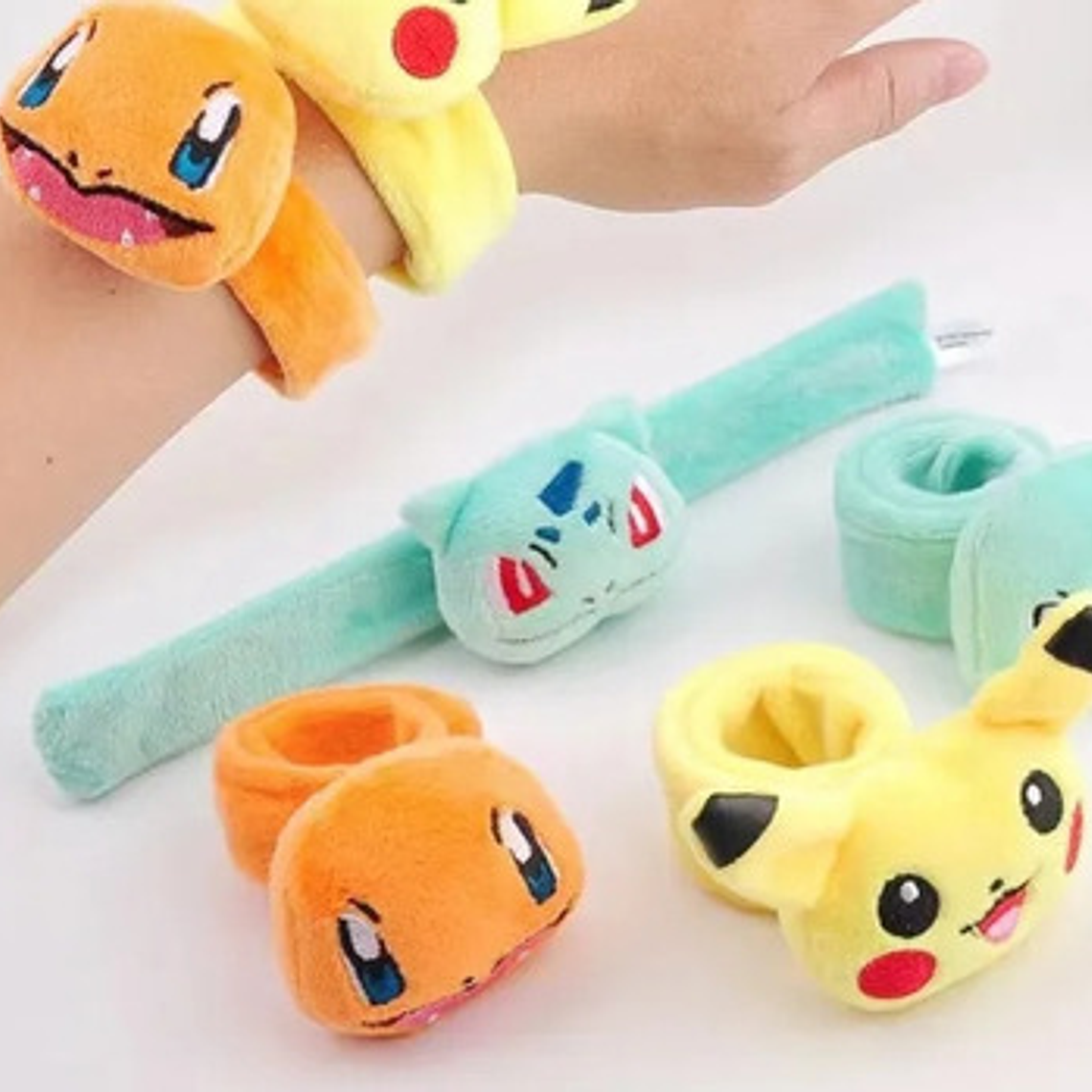 Pack Pulseras Pokémon Pikachu,bulbasaur, Squirtle,charmander 3