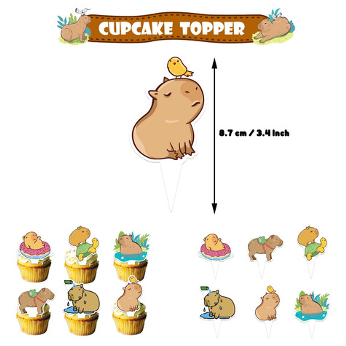 Set Cumpleaños Capibara Cotillon 2