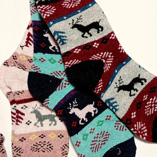 Pack De 6  Pares Calcetines De Angora De Mujer Calentitos