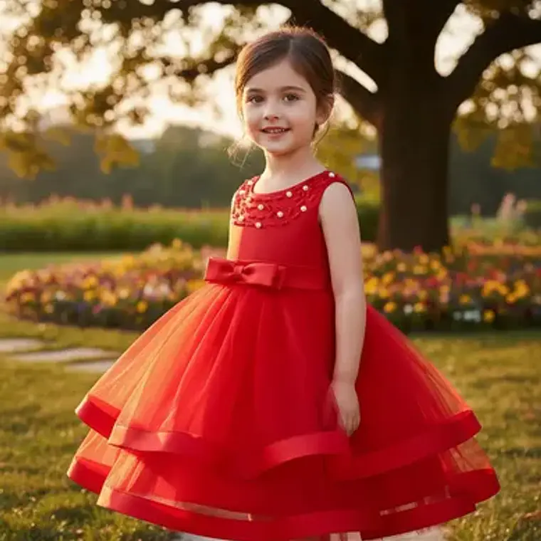 Vestidos Bautizo O Fiesta Bebé, Niña /doble Capa 8