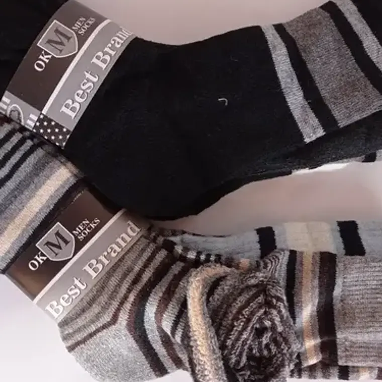 Pack De 3 Pares De Calcetines Hombre Angora Lana De Oveja 5