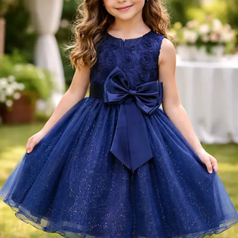 Vestido De Fiesta Niña Y Bautizo De Bebé 3 Meses A 14 Años 2