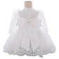 Vestido Bautizo O Fiesta Manga Larga De 3 Meses A 8 Años. - Miniatura 3