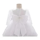 Vestido Bautizo O Fiesta Manga Larga De 3 Meses A 8 Años. - Miniatura 4