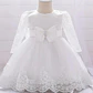 Vestido Bautizo O Fiesta Manga Larga De 3 Meses A 8 Años. - Miniatura 5